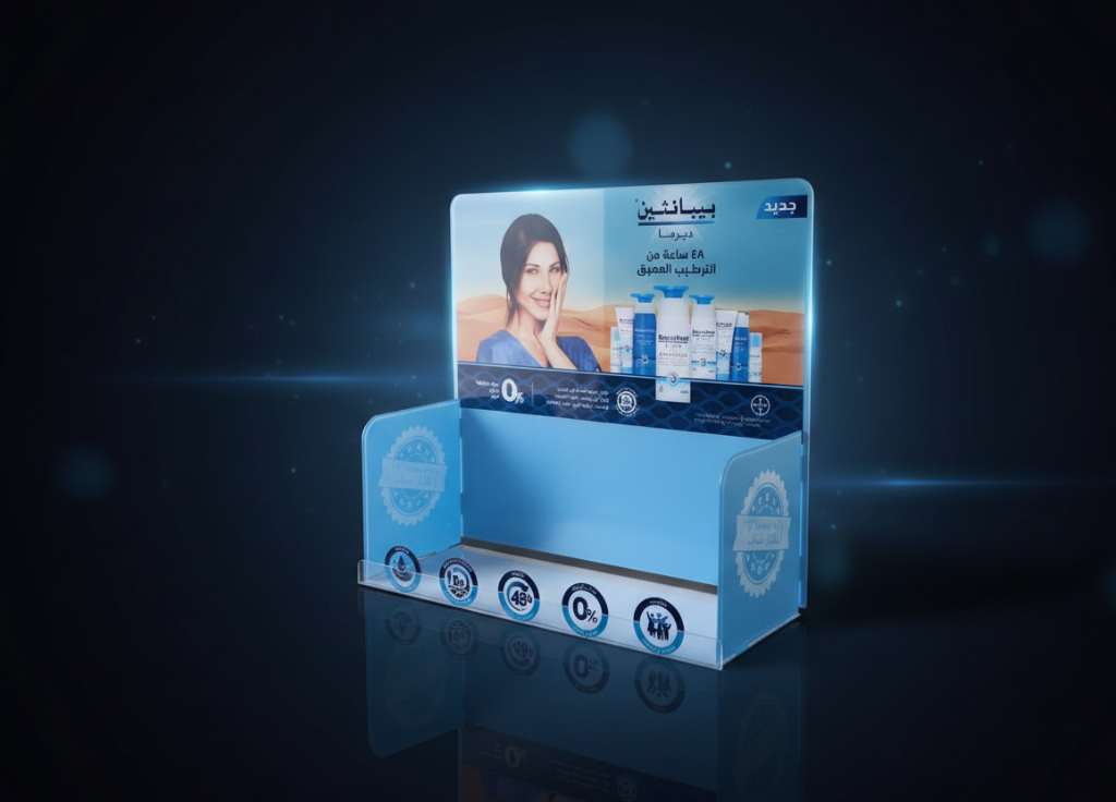 استاند Bepanthen 3D في صيدلية