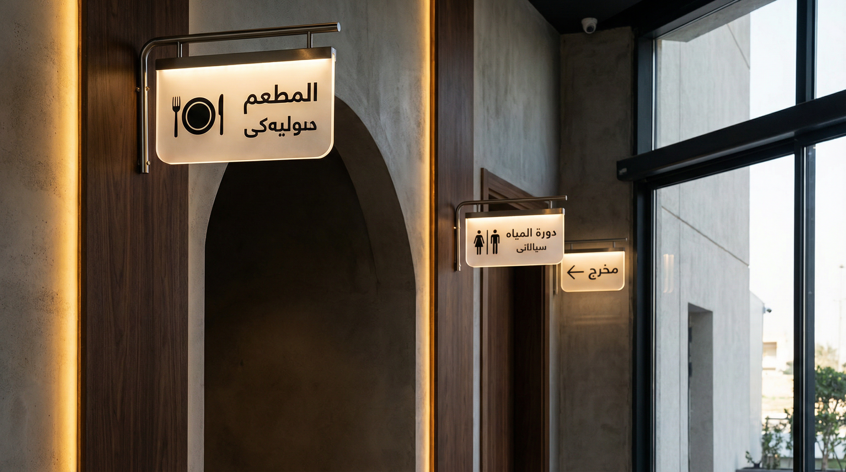 لافتات داخلية في أربيل